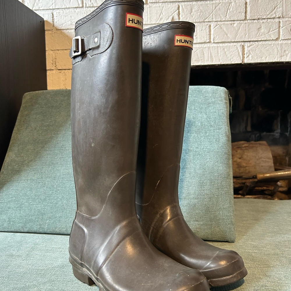 Hunter Classic Grey Knee-High Boots